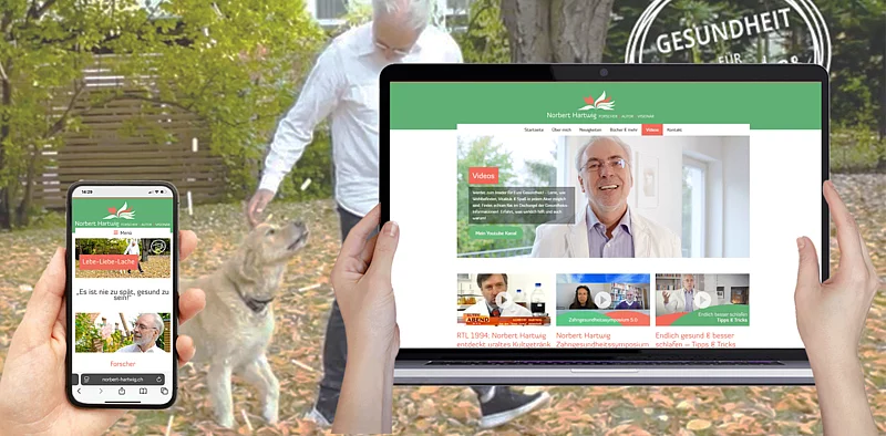 Website Norbert Hartwig (mobil und Desk)