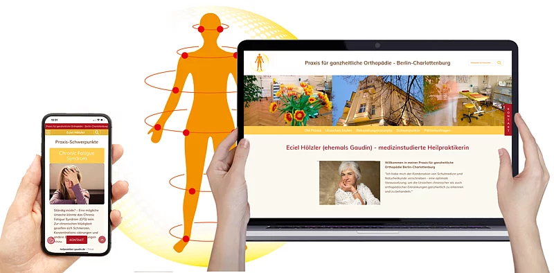Website Heilpraktikerin Eciel Hölzler (mobil und Desk)