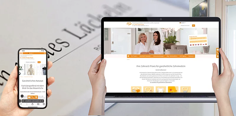 Website Dr. Edith Nadj-Papp (mobil und Desk)